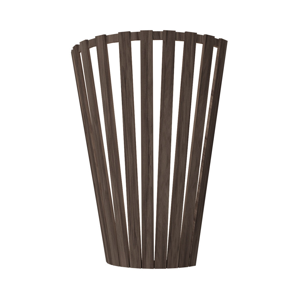 Slatted 456 Wall Light in American Walnut.