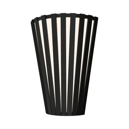 Slatted 456 Wall Light in Charcoal.