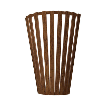 Slatted 456 Wall Light in Imbuia.