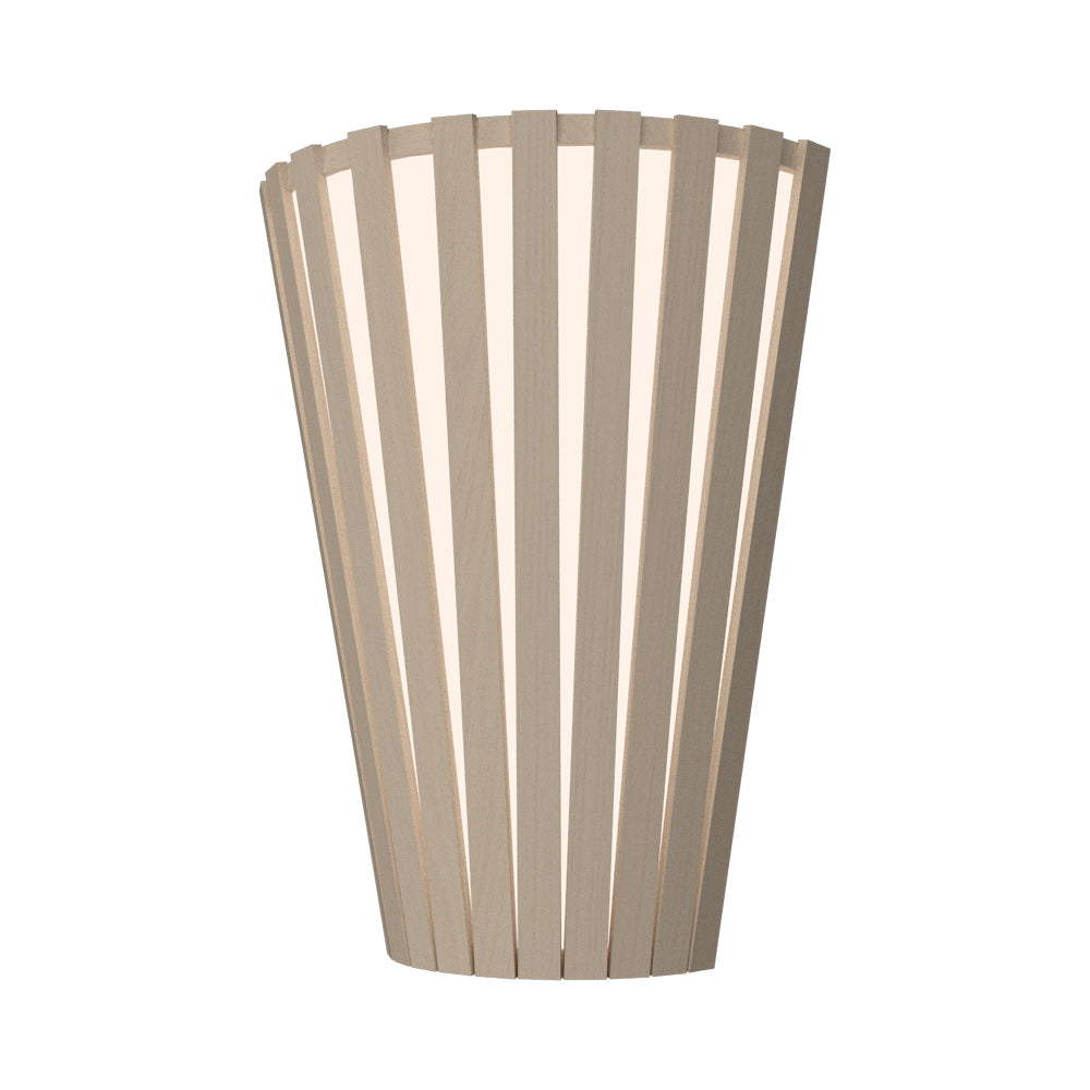 Slatted 456 Wall Light in Organic Cappuccino.