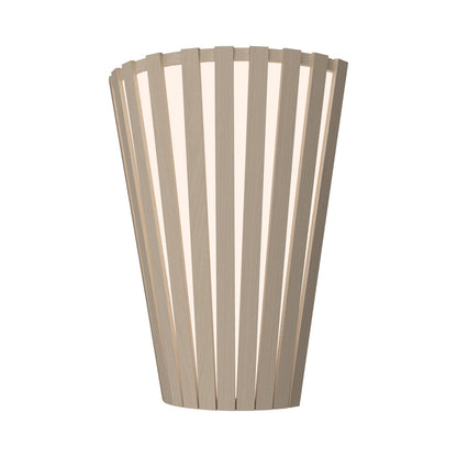 Slatted 456 Wall Light in Organic Cappuccino.