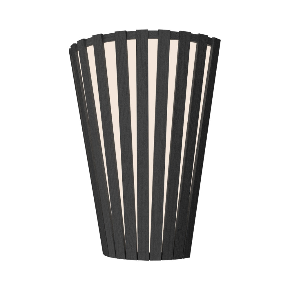 Slatted 456 Wall Light in Organic Lead Grey.