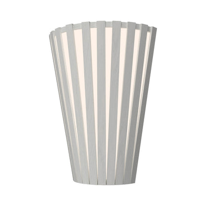 Slatted 456 Wall Light in Organic White.