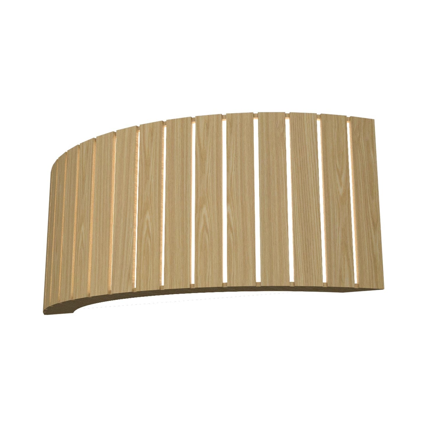 Slatted Horizontal Wall Light in Sand.