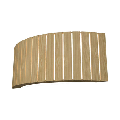 Slatted Horizontal Wall Light in Sand.