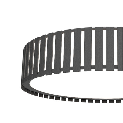 Slatted LED Flush Mount Ceiling Light in Detail.