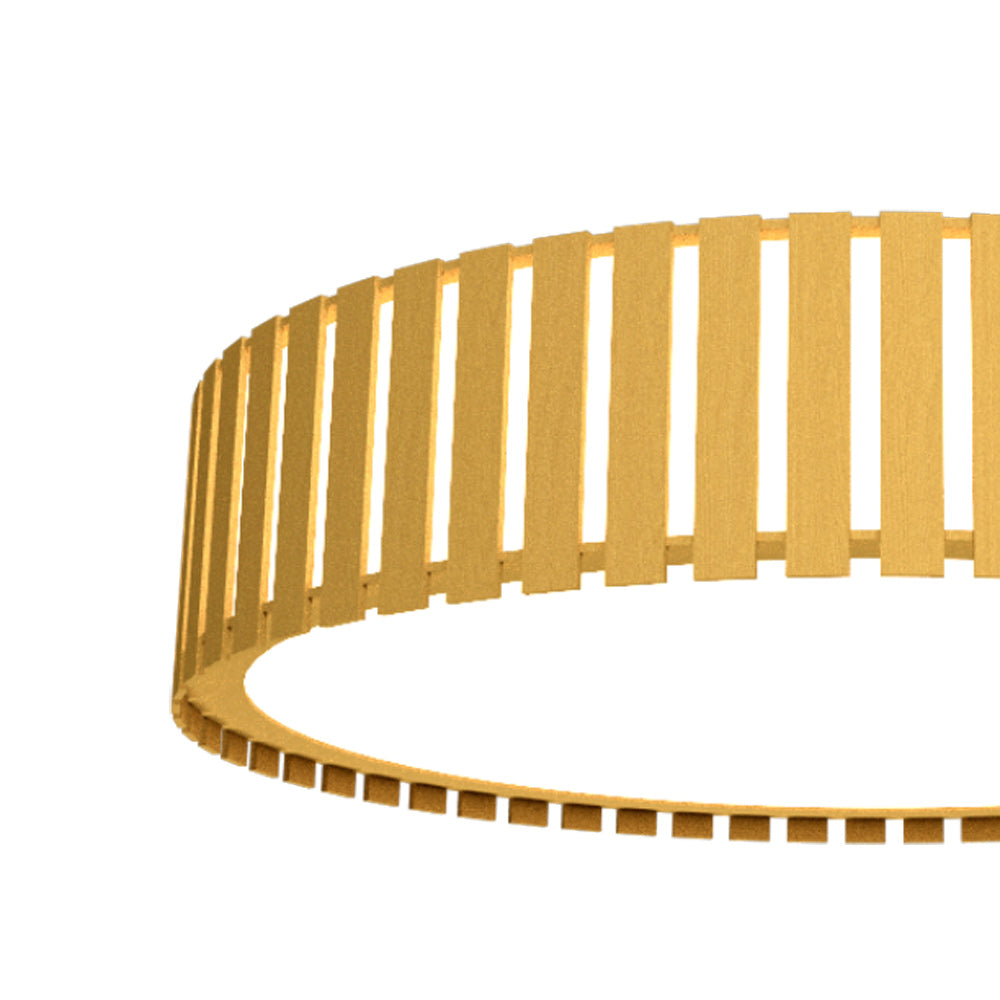 Slatted LED Flush Mount Ceiling Light in Detail.