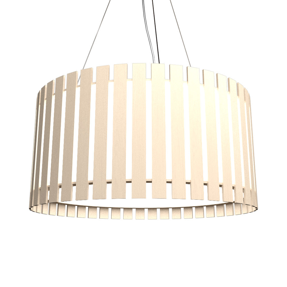 Slatted Pendant Light in Organic Cappuccino.
