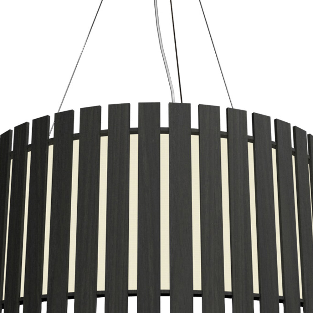 Slatted Pendant Light in Detail.