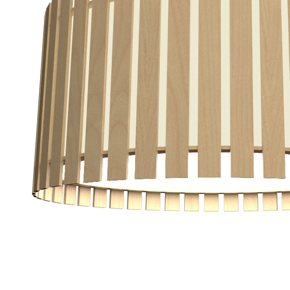 Slatted Pendant Light in Detail.
