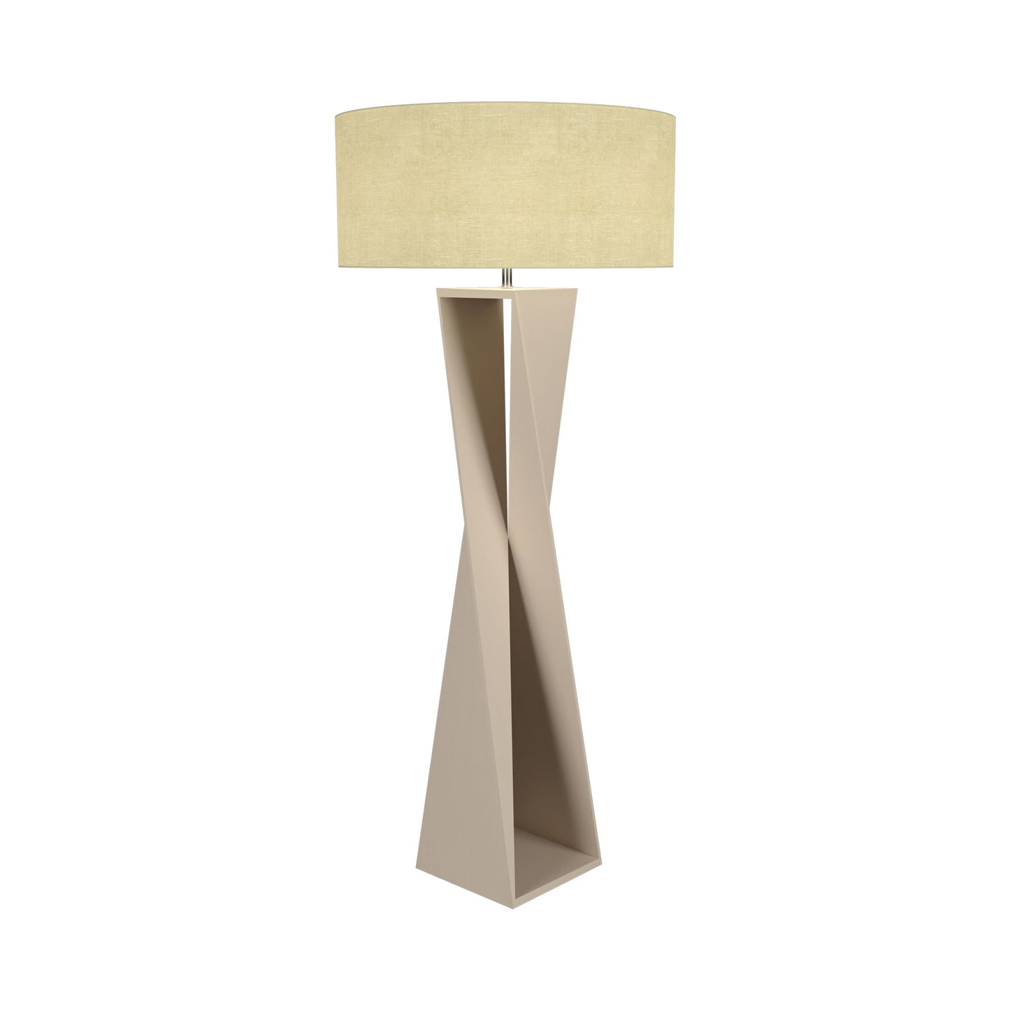 Spin Floor Lamp in Organic Cappuccino.