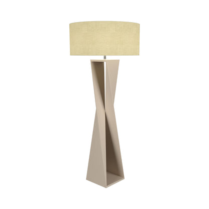 Spin Floor Lamp in Organic Cappuccino.