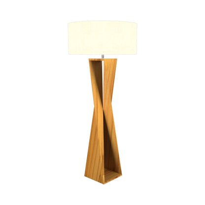 Spin Floor Lamp in Teak.