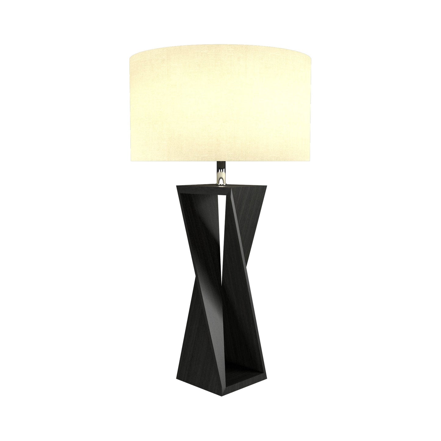 Spin Table Lamp in Charcoal.