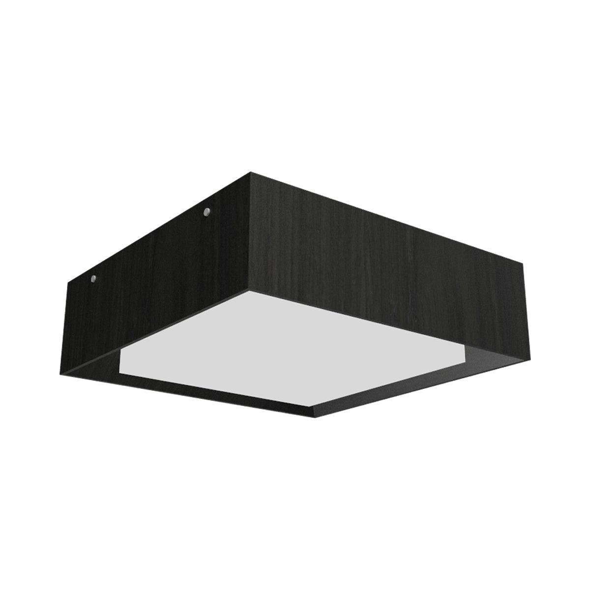 Squares LED Flush Mount Ceiling Light in Charcoal (15.75-Inch).