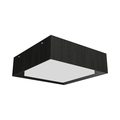 Squares LED Flush Mount Ceiling Light in Charcoal (15.75-Inch).