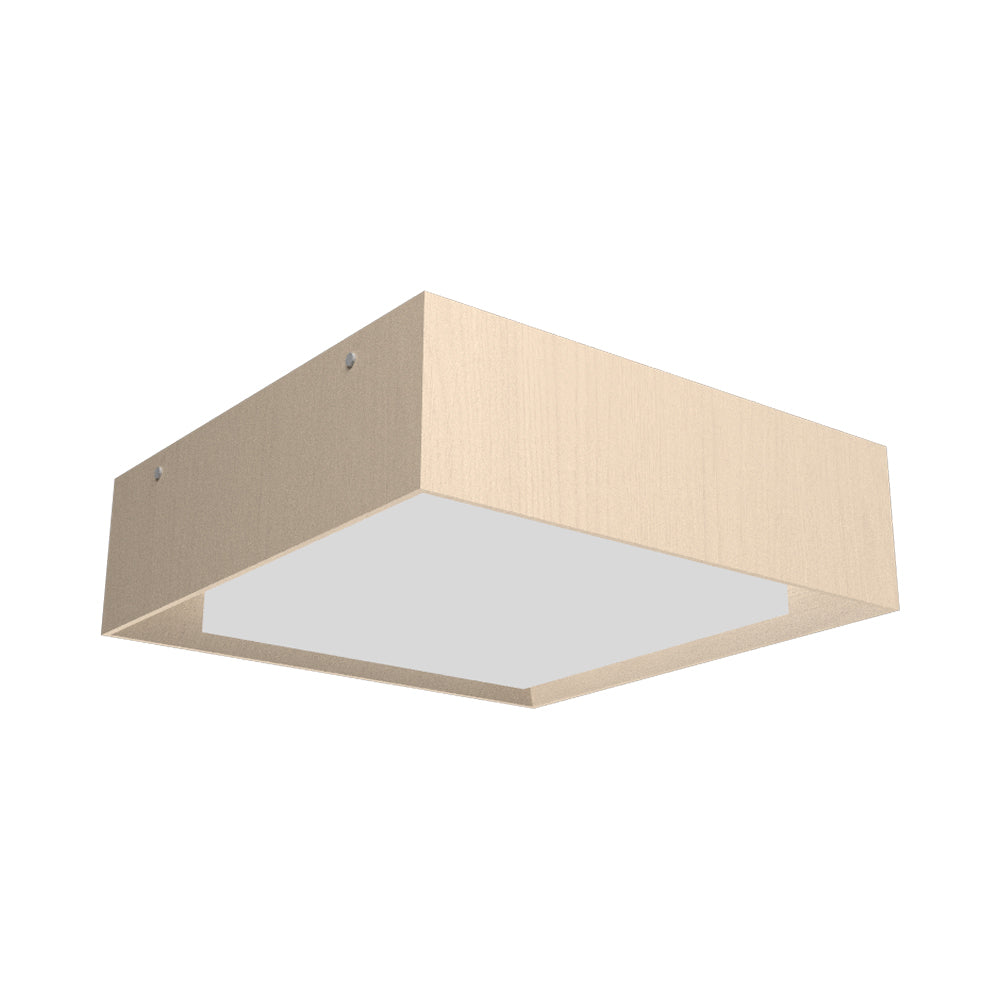 Squares LED Flush Mount Ceiling Light in Organic Cappuccino (15.75-Inch).