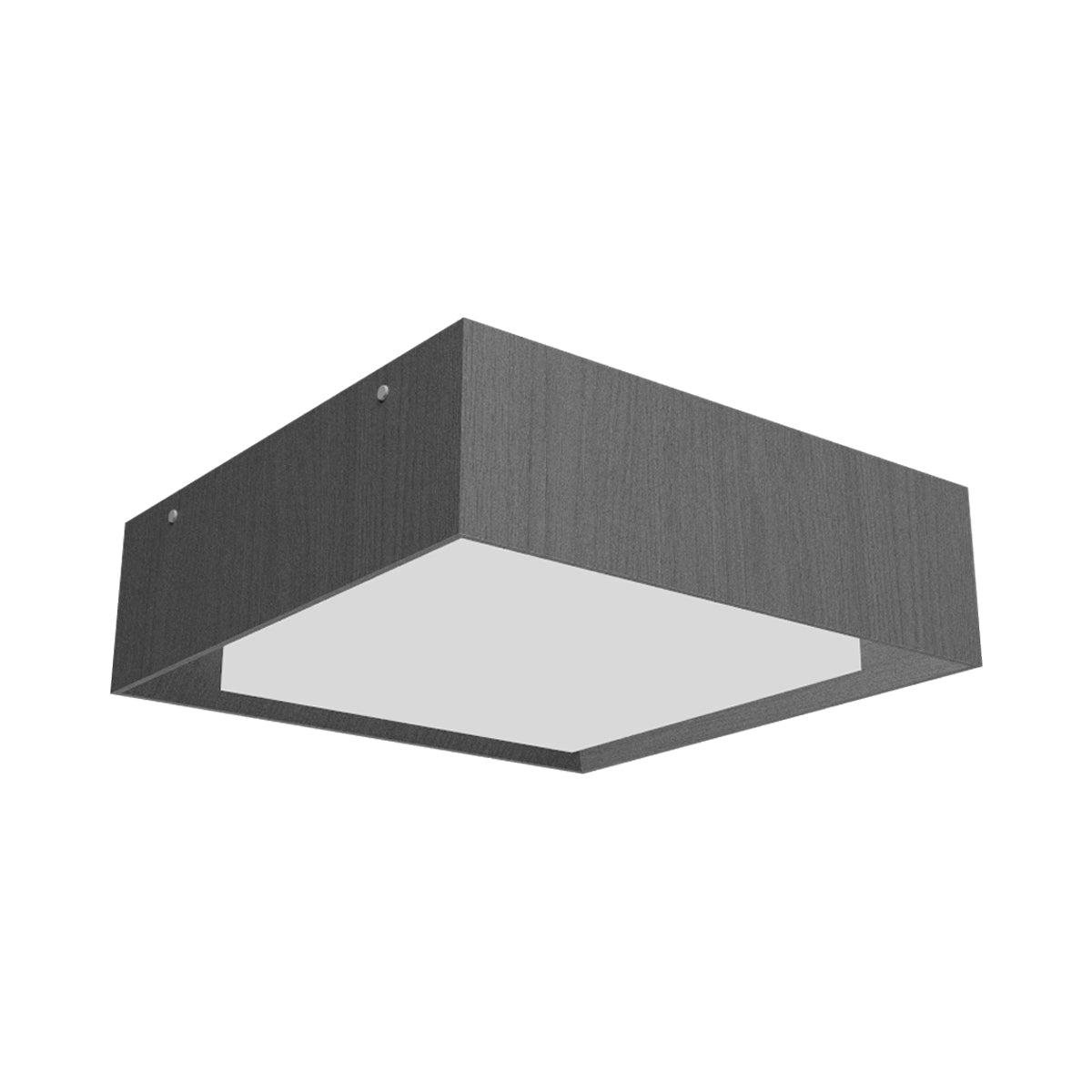 Squares LED Flush Mount Ceiling Light in Organic Lead Grey (15.75-Inch).