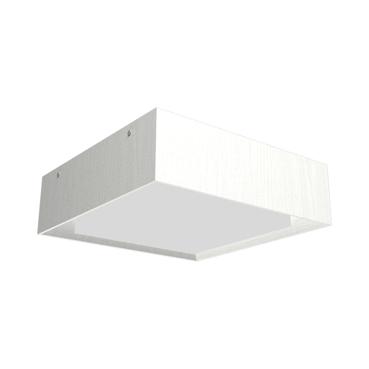 Squares LED Flush Mount Ceiling Light in Organic White (15.75-Inch).