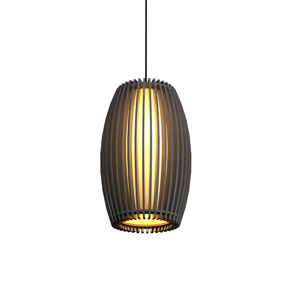 Stecche Di Legno 1140 Pendant Light in Organic Lead Grey.