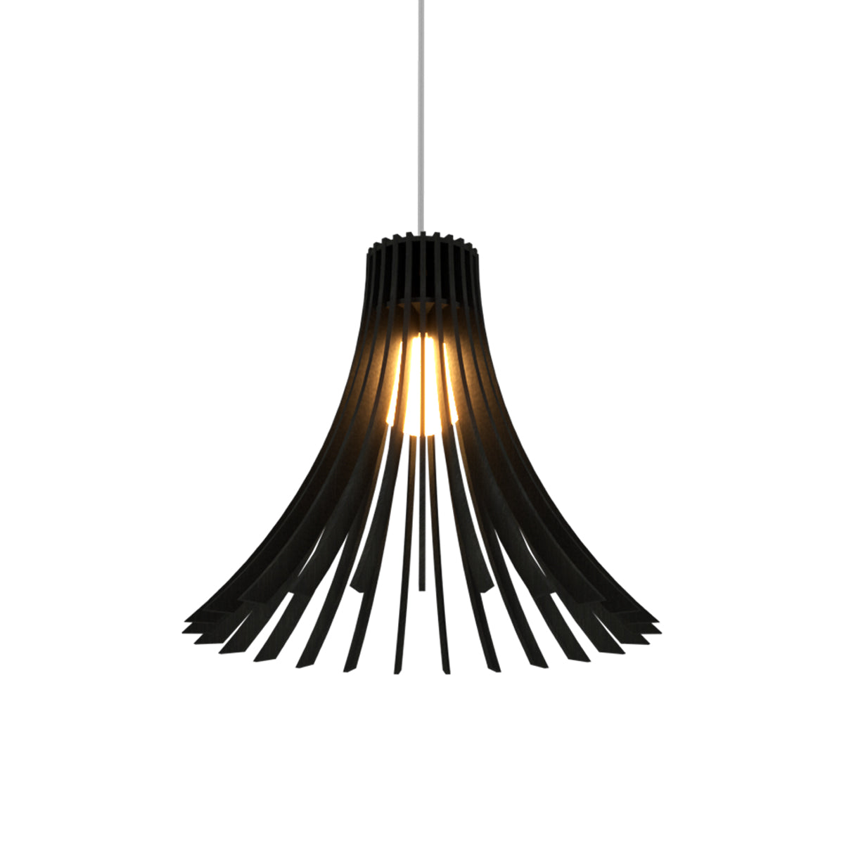 Stecche Di Legno 1181 Pendant Light in Charcoal.