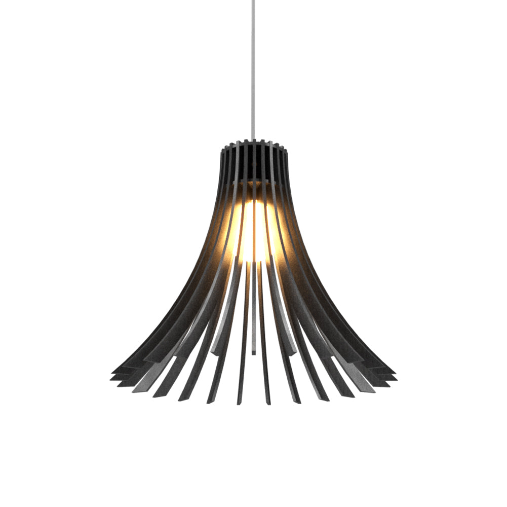 Stecche Di Legno 1181 Pendant Light in Organic Lead Grey.