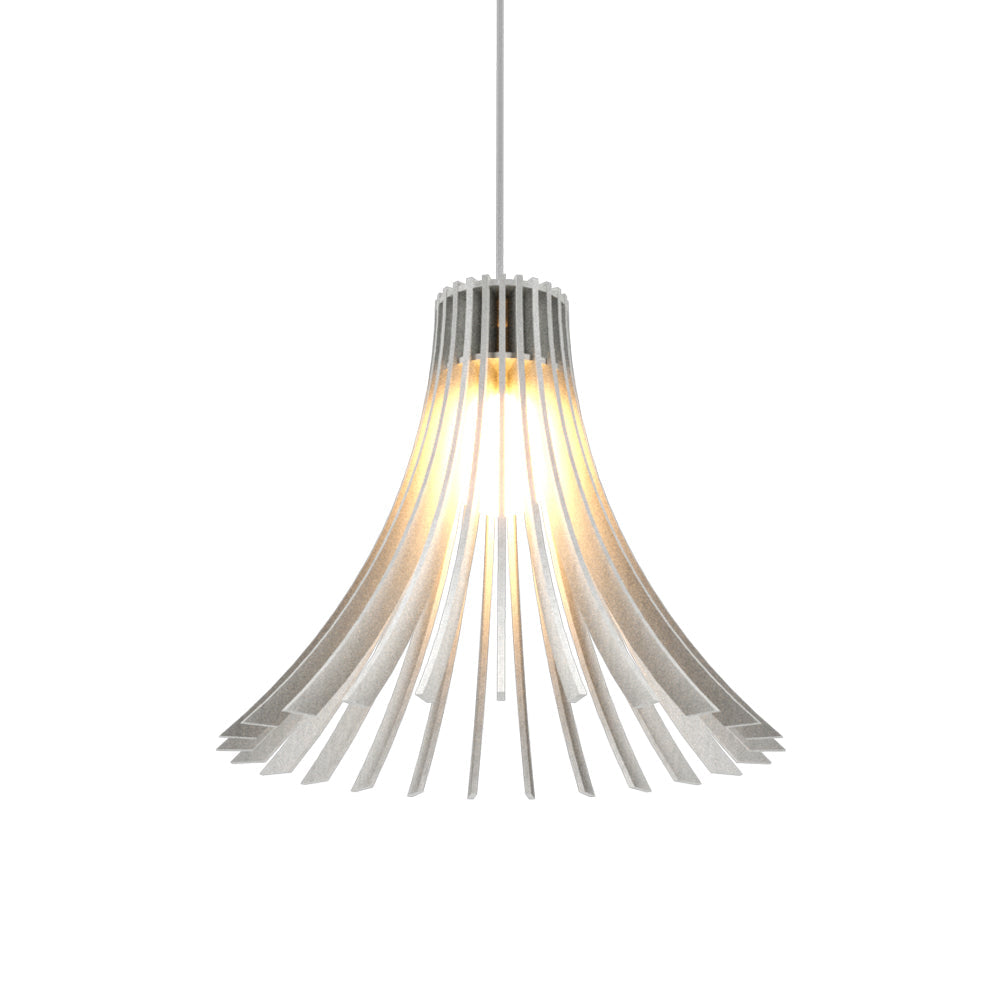 Stecche Di Legno 1181 Pendant Light in Organic White.
