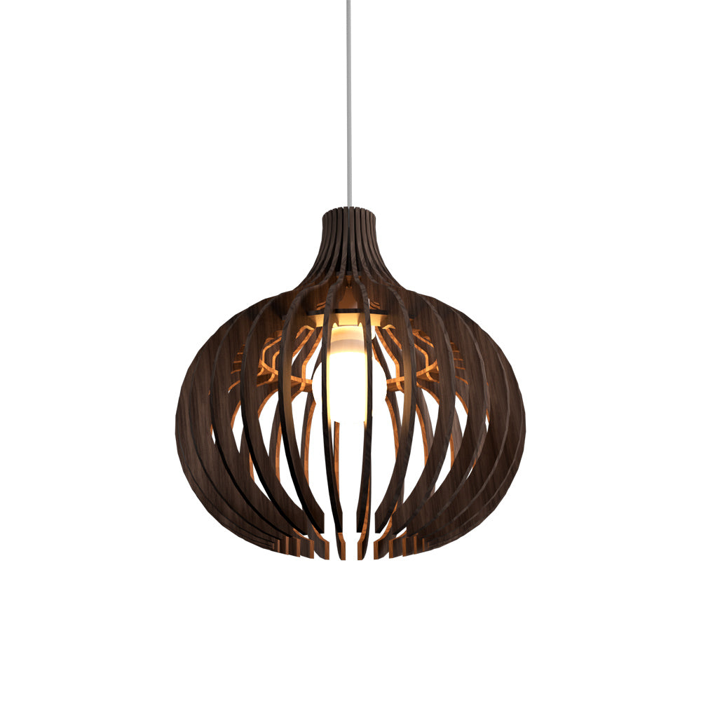 Stecche Di Legno 1182 Pendant Light in American Walnut.