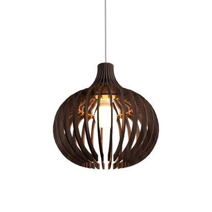 Stecche Di Legno 1182 Pendant Light in American Walnut.