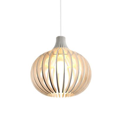 Stecche Di Legno 1182 Pendant Light in Organic White.