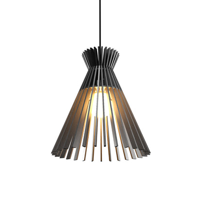 Stecche Di Legno 1183 Pendant Light in Organic Lead Grey.