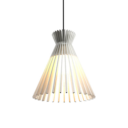 Stecche Di Legno 1183 Pendant Light in Organic White.