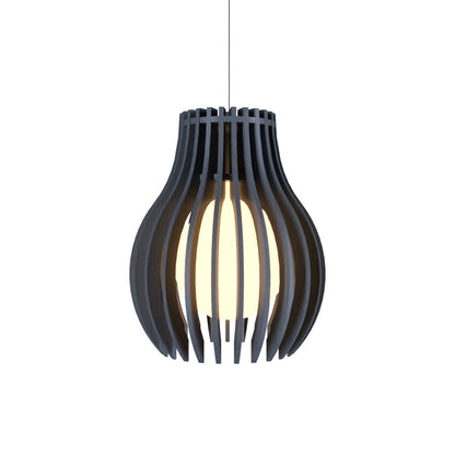 Stecche Di Legno 1236 Pendant Light in Organic Lead Grey.