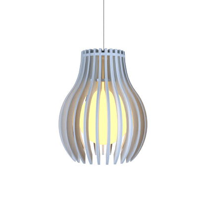 Stecche Di Legno 1236 Pendant Light in Organic White.