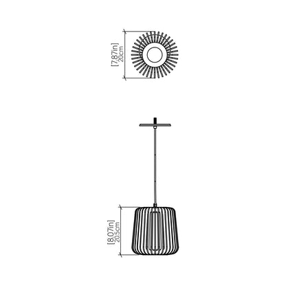 Stecche Di Legno 142 Pendant Light - line drawing.