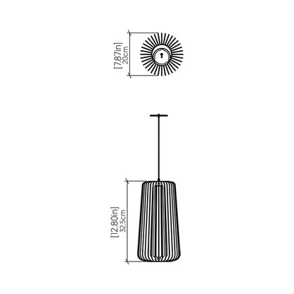 Stecche Di Legno 1427 Pendant Light - line drawing.