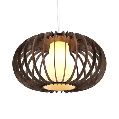 Stecche Di Legno 1489 Pendant Light in American Walnut (18.7-Inch).