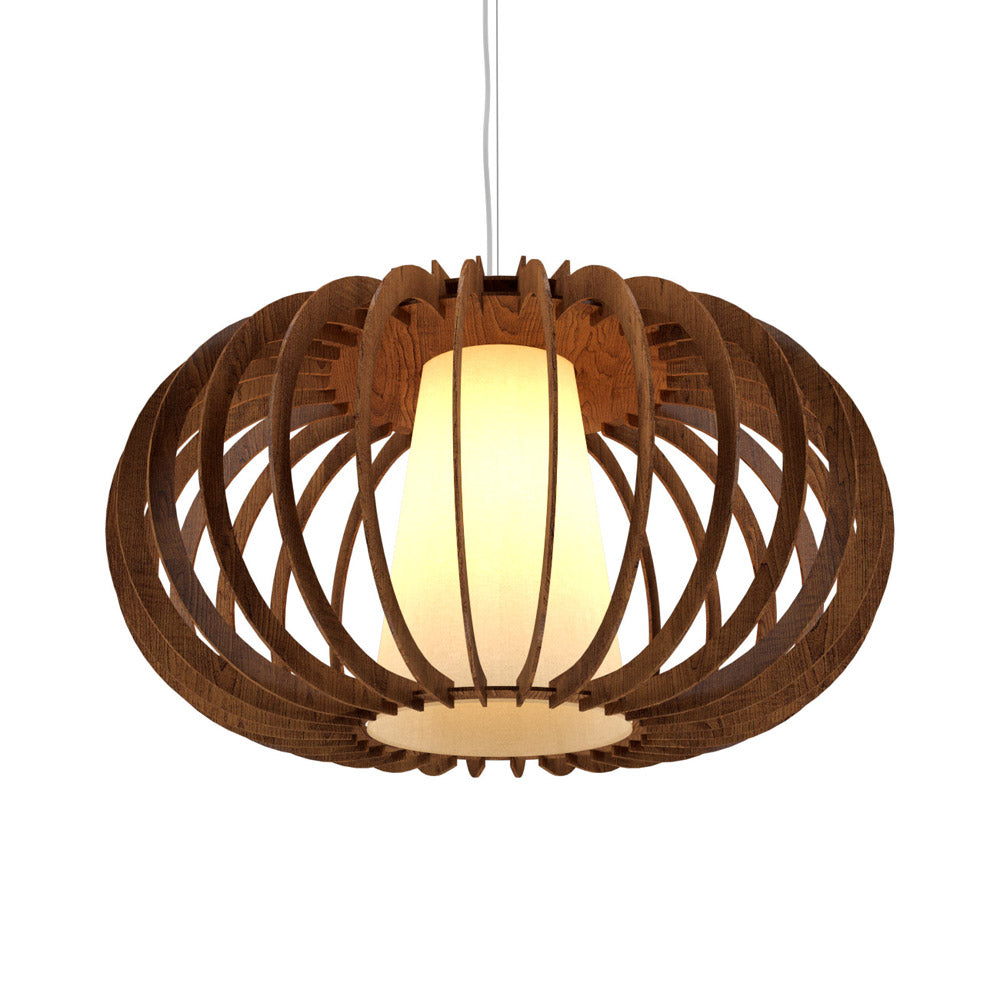 Stecche Di Legno 1489 Pendant Light in Imbuia (18.7-Inch).