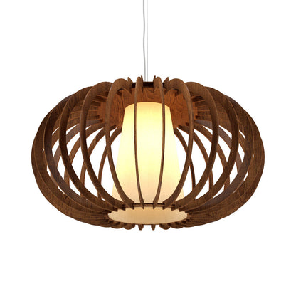 Stecche Di Legno 1489 Pendant Light in Imbuia (18.7-Inch).