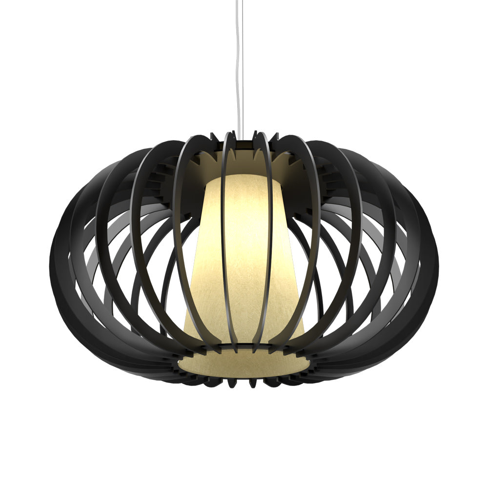 Stecche Di Legno 1489 Pendant Light in Organic Lead Grey (18.7-Inch).