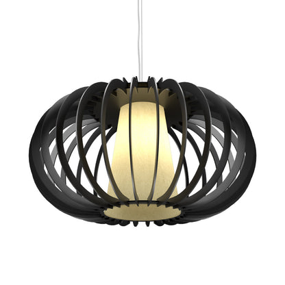 Stecche Di Legno 1489 Pendant Light in Organic Lead Grey (18.7-Inch).