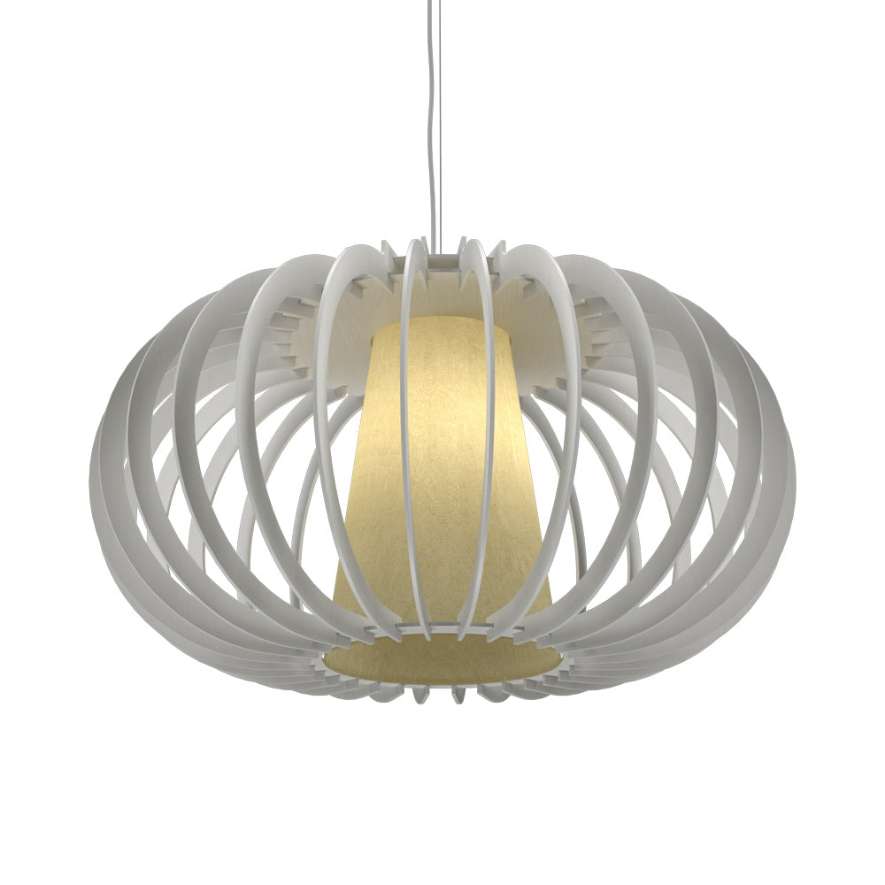 Stecche Di Legno 1489 Pendant Light in Organic White (18.7-Inch).