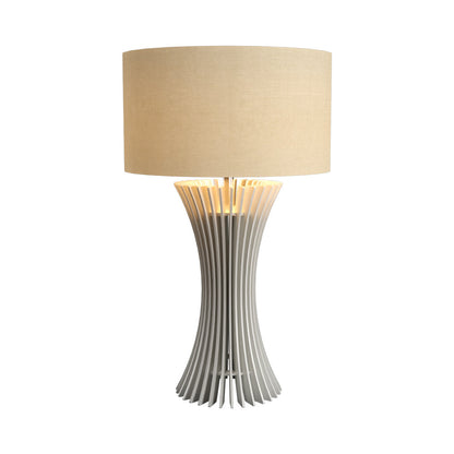 Stecche Di Legno 7013 Table Lamp in Organic White.