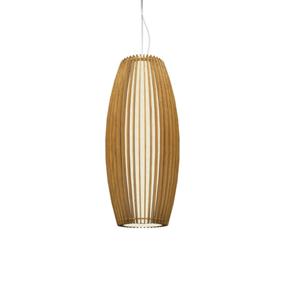 Stecche Di Legno Barrel Pendant Light in Louro Freijó.