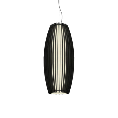 Stecche Di Legno Barrel Pendant Light in Charcoal.