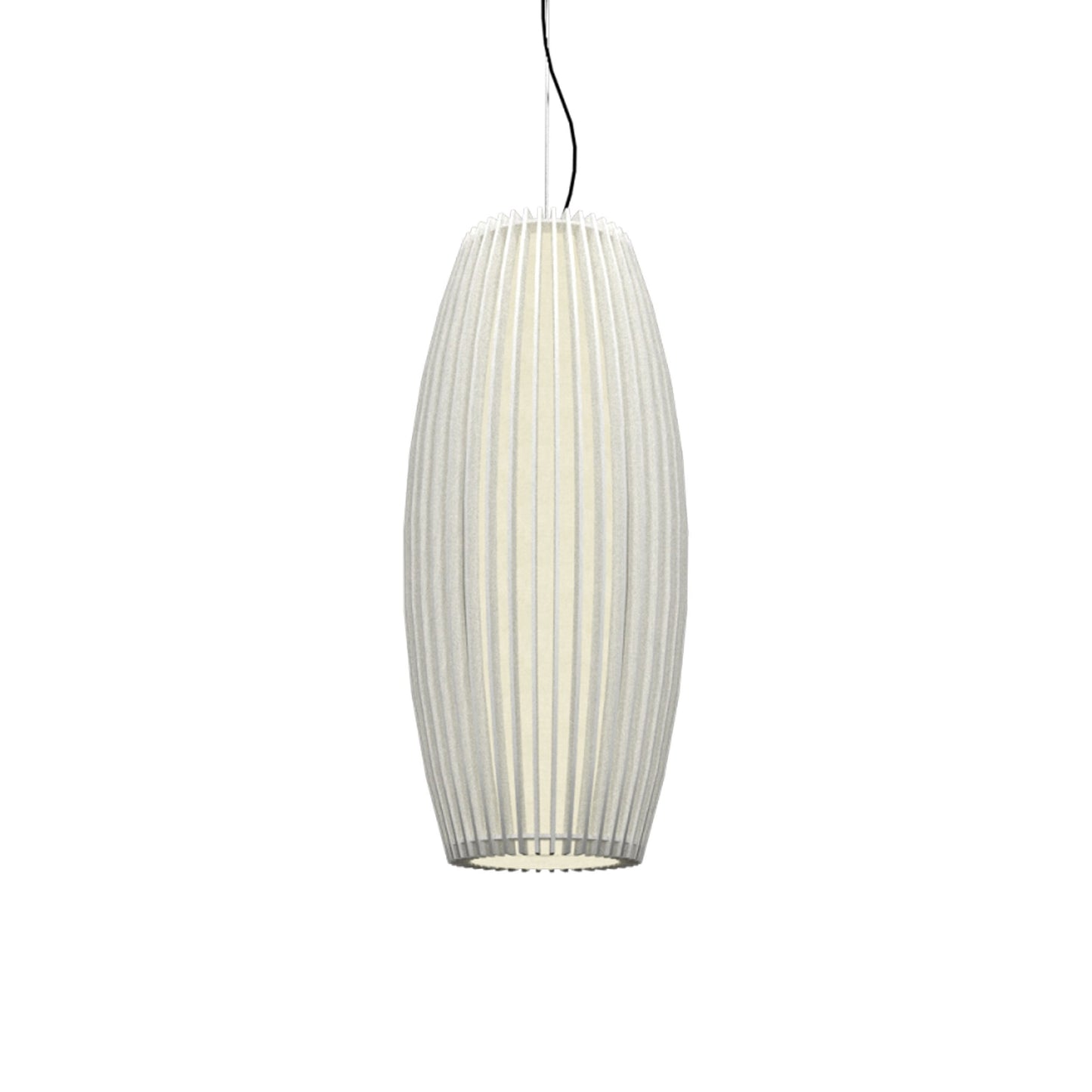 Stecche Di Legno Barrel Pendant Light in Organic White.