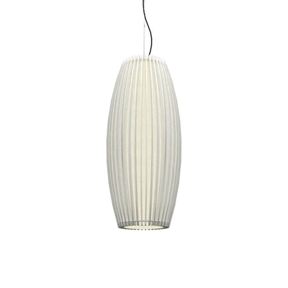 Stecche Di Legno Barrel Pendant Light in Organic White.