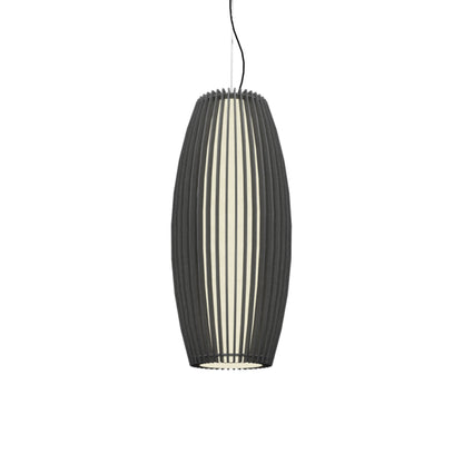 Stecche Di Legno Barrel Pendant Light in Organic Lead Grey.