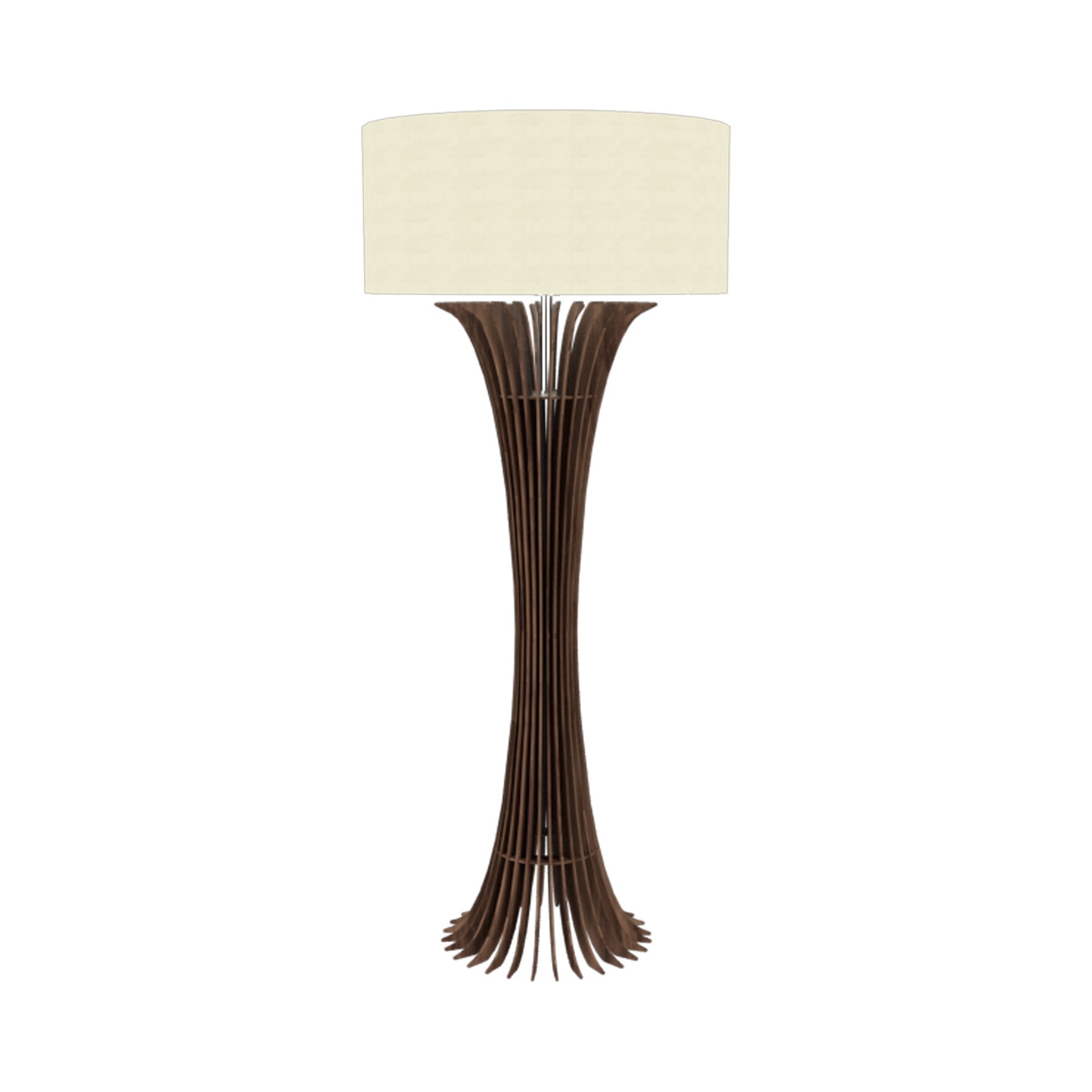 Stecche Di Legno Floor Lamp in American Walnut.