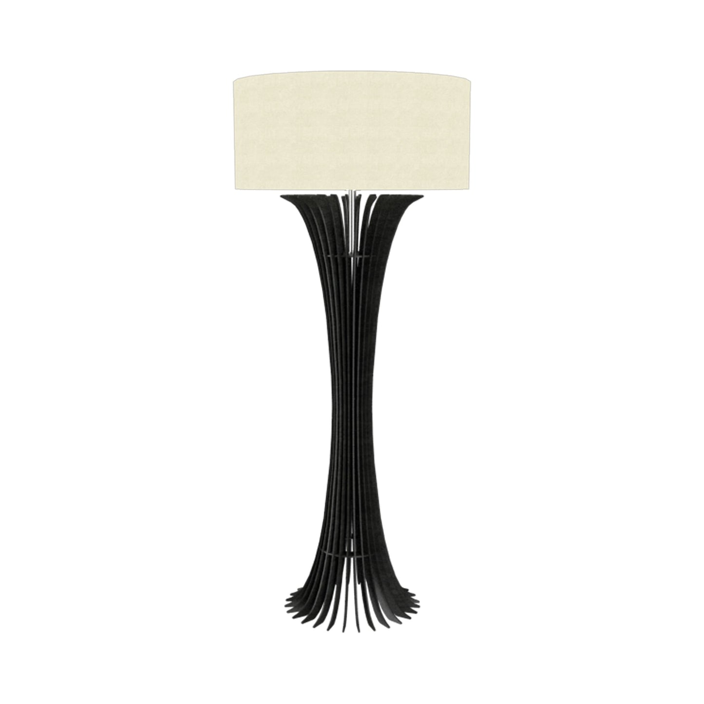 Stecche Di Legno Floor Lamp in Charcoal.